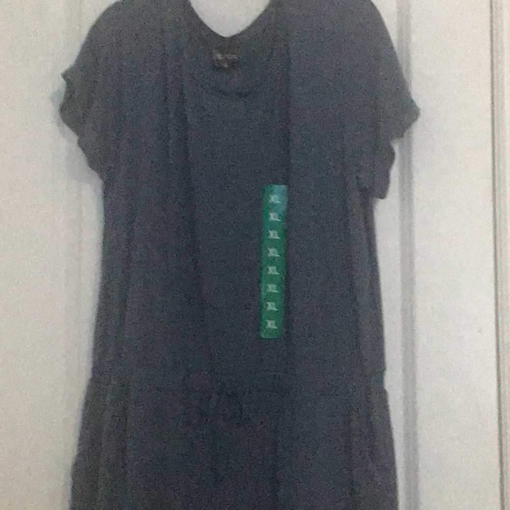 XL 32o Cool Royal Blue T Shirt Dress